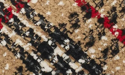 Burberry Knight Arc Boucle Check Shoulder Bag In Sand