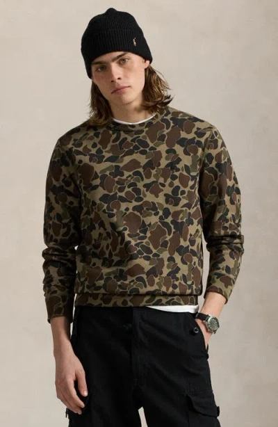 Polo Ralph Lauren Men's Camo Double-knit Sweatshirt In Animal Print