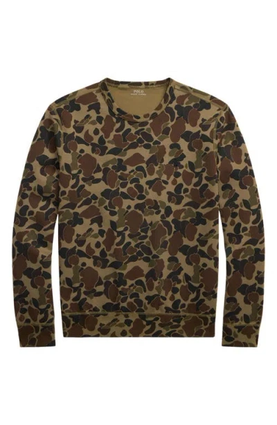 Polo Ralph Lauren Men's Camo Double-knit Sweatshirt In Animal Print