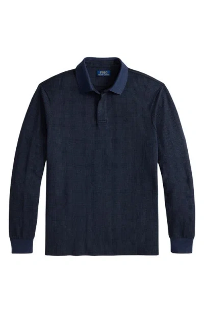 Polo Ralph Lauren Men's Classic-fit Glen Plaid Jersey Polo Shirt In Blue