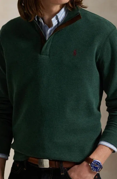 Polo Ralph Lauren Long Sleeve Quarter Zip Pullover In Green