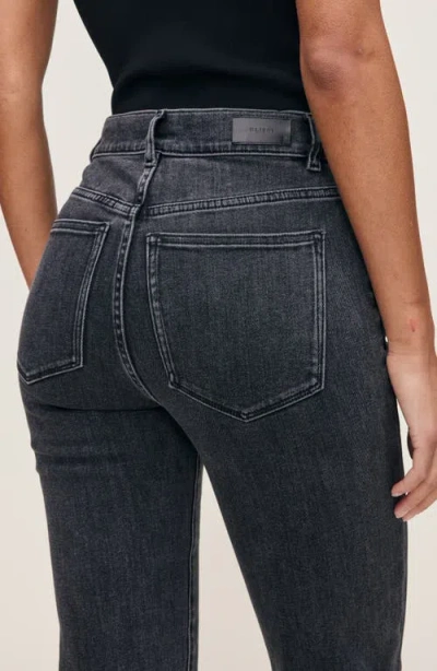 Dl1961 Halle Straight High Rise Instasculpt Jeans In Nightshade In Black