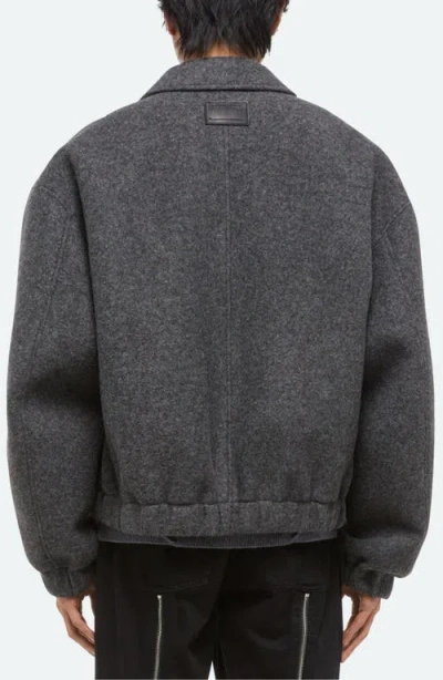 Helmut Lang Shell Relaxed Fit Bomber Jacket In Gray