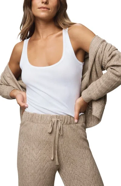 Splendid Sweatersoft Zippered Hoodie In Neutral