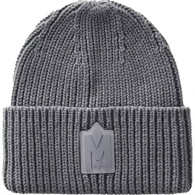 Mackage Jude Wool Blend Cuff Beanie In Gray