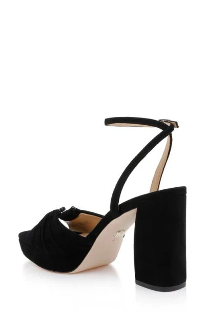 Badgley Mischka Collection Veda Ankle Strap Platform Sandal In Black