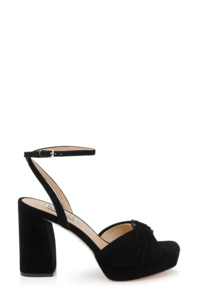 Badgley Mischka Collection Veda Ankle Strap Platform Sandal In Black