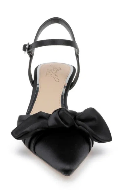 Jewel Badgley Mischka Women's Favor Evening Knot Pumps In Black