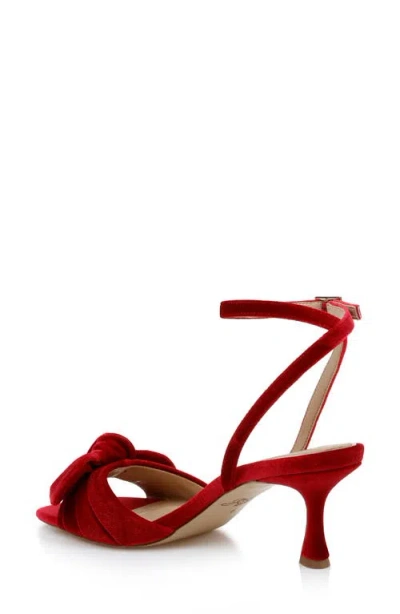 Jewel Badgley Mischka Women's Emeli Bow Square Toe Sandals In Red
