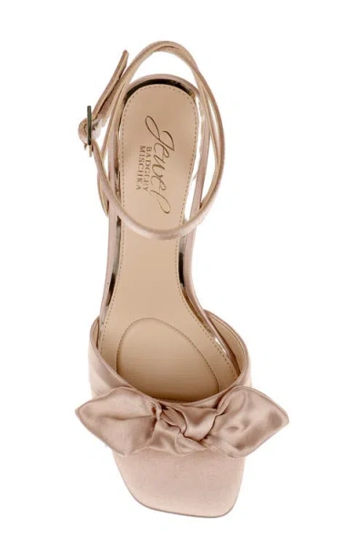 Jewel Badgley Mischka Women's Emeli Bow Square Toe Sandals In Brown
