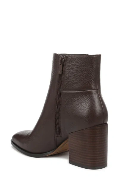 Vionic Vynn Plain Toe Bootie In Brown