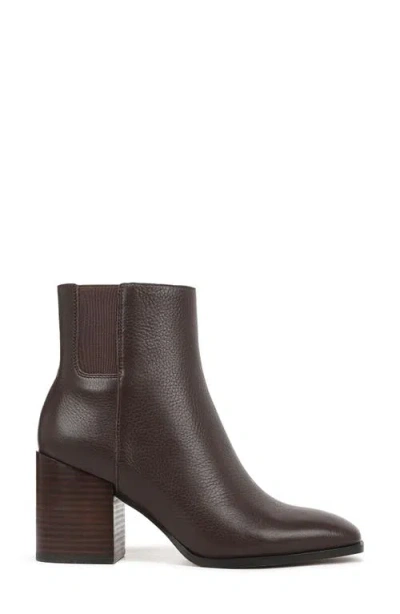 Vionic Vynn Plain Toe Bootie In Brown