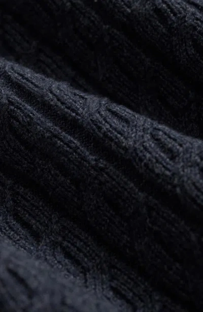 Brooks Brothers Cotton Mini-cable Polo Cardigan In Blue