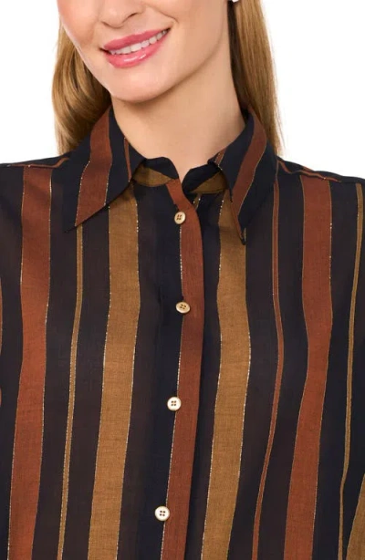 Ted Baker Stripe Oversize Button-up Shirt In Multi