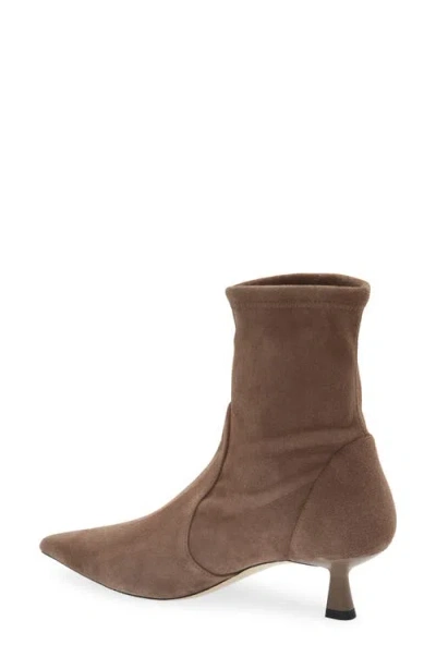 Stuart Weitzman Supersculpt Bootie In Brown