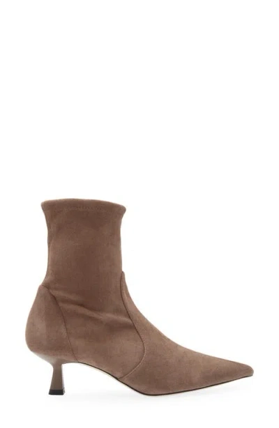 Stuart Weitzman Supersculpt Bootie In Brown