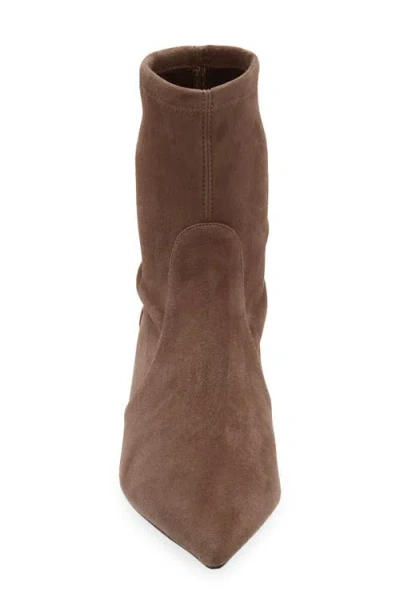 Stuart Weitzman Supersculpt Bootie In Brown