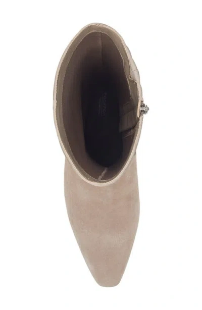 Rockport Women's Mabel Wide-calf Suede Dress Boots In Brown