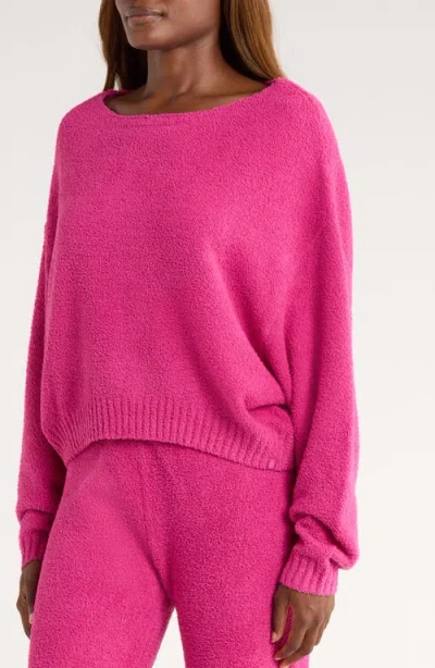 Ugg(r) Novalie Slouchy Pullover Lounge Sweater In Pink