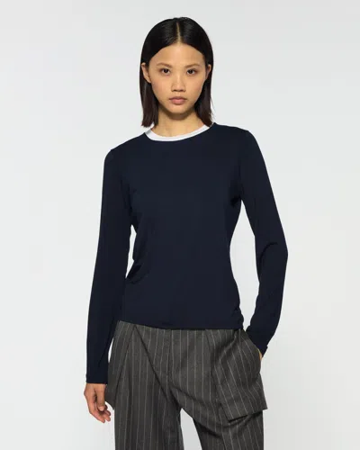 Serena Bute Long Sleeve T-shirt In Blue