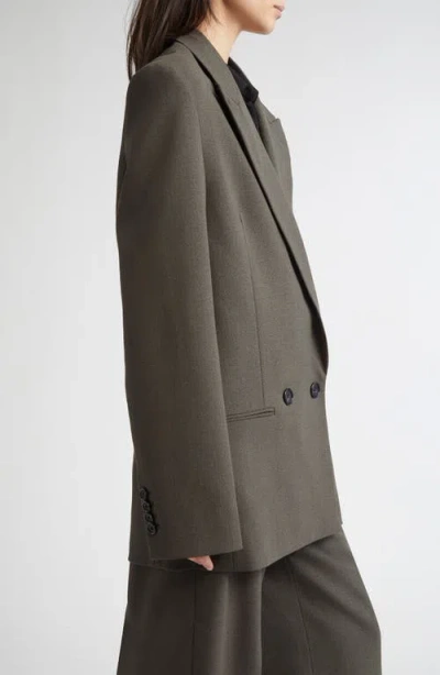 Totême Toteme Shield Wool Blend Blazer In Green