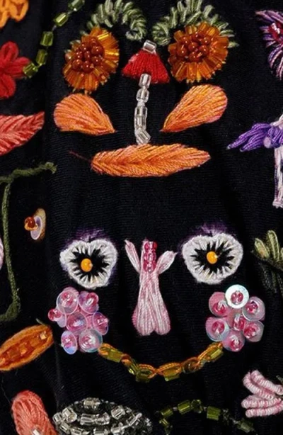 Agua Bendita Lolita Ambar Handmade Bikini Top In Black