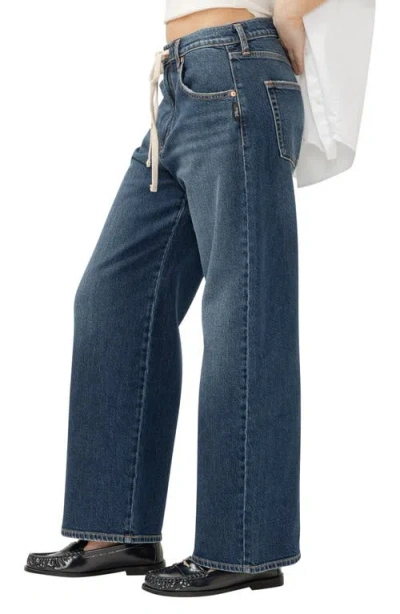 Silver Jeans Co. Women's Be Easy High Rise Straight Leg Jeans In Blue