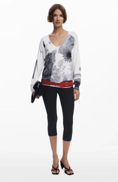 Desigual Mixed Print Sweatshirt In Multi