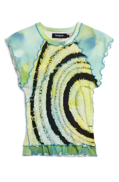 Desigual Lettuce Edge T-shirt In Multi