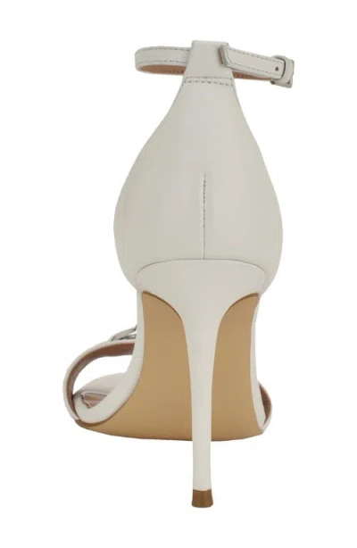 Guess Women's Kabrina G Logo Ankle Strap Stiletto Sandals In White