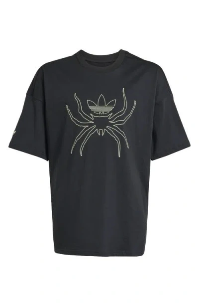 Adidas Originals Adidas Kids' Spider Gsx Cotton Graphic T-shirt In Black
