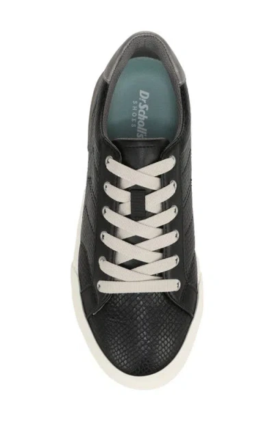 Dr. Scholl's Women's Online Low Profile Lace Up Sneakers In Black