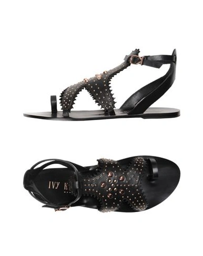 Ivy Kirzhner 'seahorse' Ankle Strap Sandal (women) In Black Vachetta
