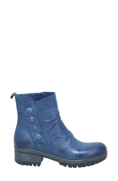 Miz Mooz Dallis Block Heel Bootie In Blue