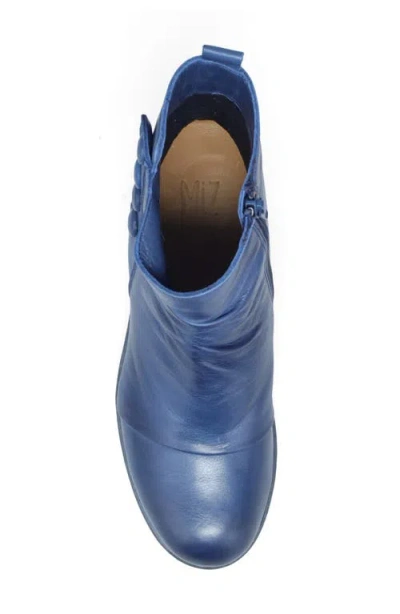 Miz Mooz Dallis Block Heel Bootie In Blue