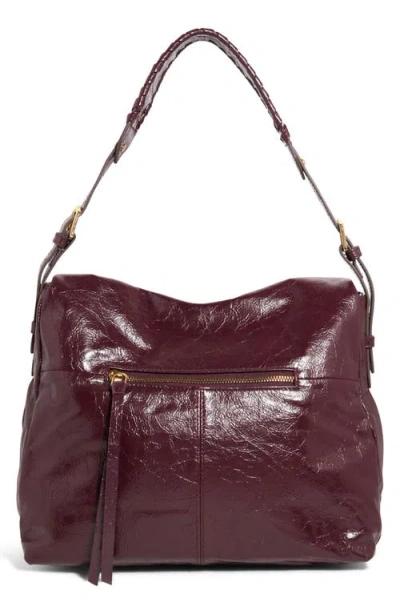 Aimee Kestenberg Bali Double Entry Leather Hobo In Burgundy