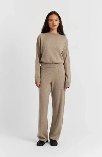 Chinti & Parker Wool Blend Straight-leg Trousers In Neutral