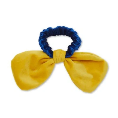 Lele Sadoughi Los Angeles Rams Bow Scrunchie In Yellow