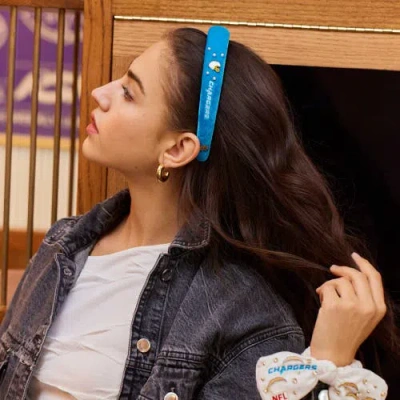 Lele Sadoughi Los Angeles Chargers Charlotte Headband In Blue
