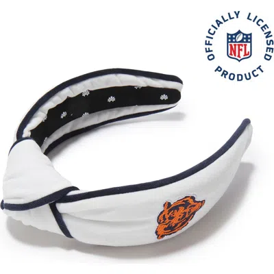 Lele Sadoughi Chicago Bears Embroidered Knotted Headband In Green