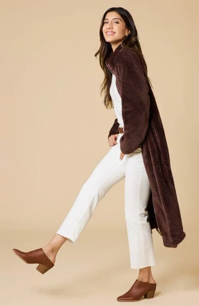 Softies Dreamplush Zip Robe In Brown