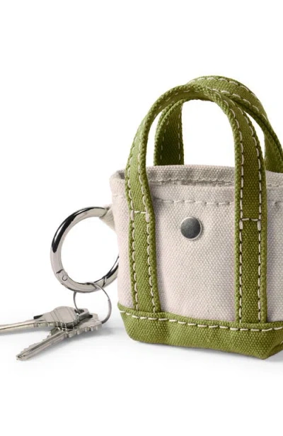 Lands' End Mini Canvas Tote Charm In Green