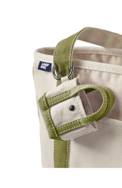 Lands' End Mini Canvas Tote Charm In Green
