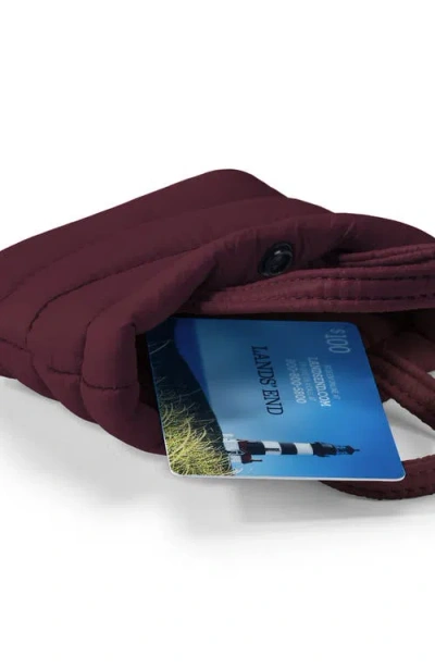 Lands' End Mini Canvas Tote Charm In Burgundy