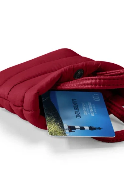 Lands' End Mini Canvas Tote Charm In Burgundy