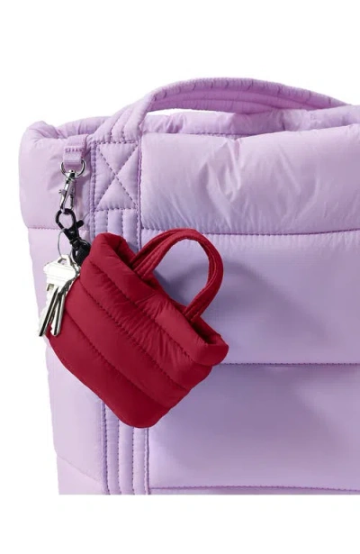 Lands' End Mini Canvas Tote Charm In Burgundy