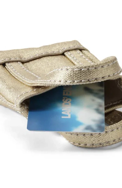 Lands' End Mini Canvas Tote Charm In Gold