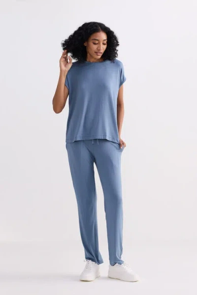 Reistor Relaxed Fit Tee Set In Blue
