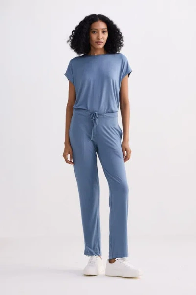 Reistor Relaxed Fit Tee Set In Blue
