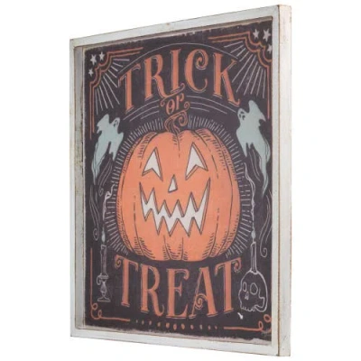 Northlight 18.75in Trick Or Treat Jack O Lantern Halloween Tabletop Decor In Orange